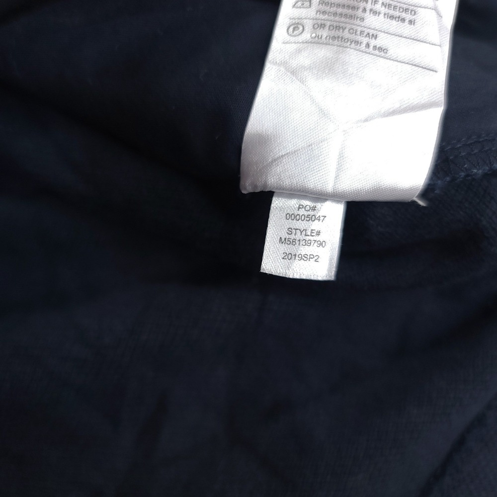 Vince Shirt Jacket Mens Size Large Navy Blue Waffle Knit Cotton Button Up - Picture 7 of 7